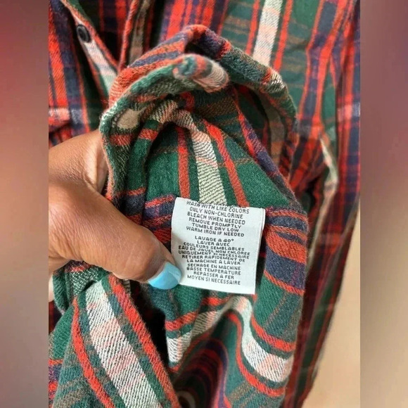 Denim & Supply Ralph Lauren Cotton Plaid Button Casual Long Sleeve Size L - Picture 5 of 10